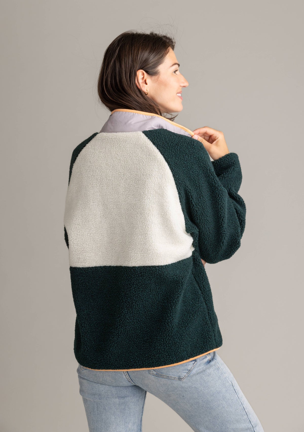 Women's Tara Quarter Snap Berber Pullover - Ponderosa Pine