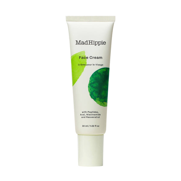 Mad Hippie Face Cream tube on a white background