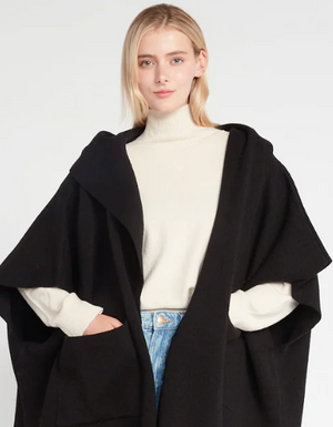 Look by M Hooded Cape Poncho