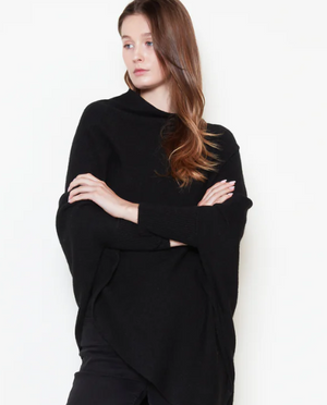 Look by M Basic Triangle Poncho with Sleeves