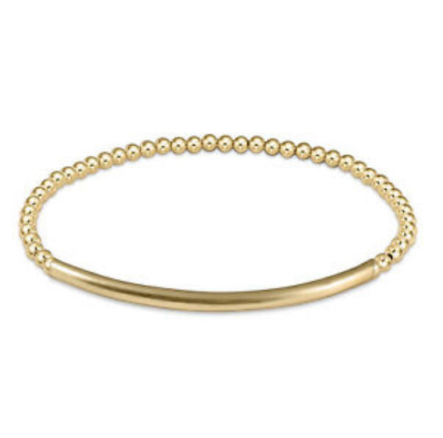 Enewton Classic Gold 3mm Bead Bracelet - Bliss Bar Smooth