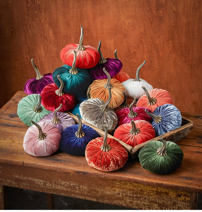 Hand Made Velvet Pumpkins - The Boutique at Fresh