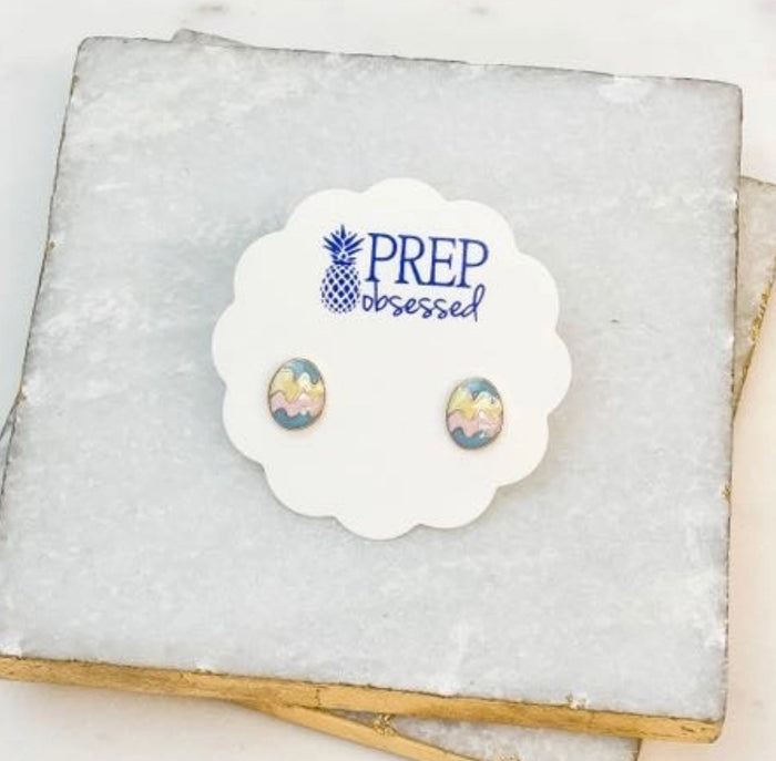 Enamel Earrings - Easter Egg