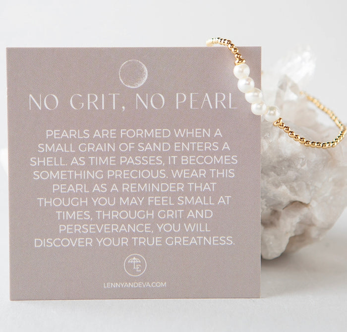 Lenny & Eva Lily Stretch Bracelet - Pearl