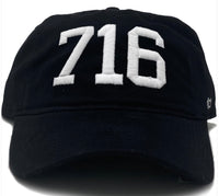 716 - Buffalo Black Embroidered Hat