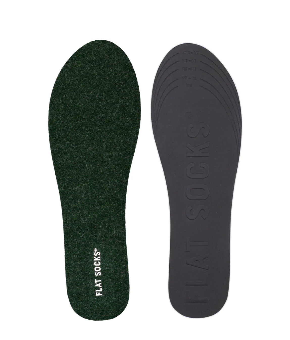 Flat Socks - Forest Green