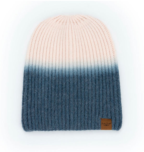 Britts Knits Double Dip Beanie  Hat - Blue