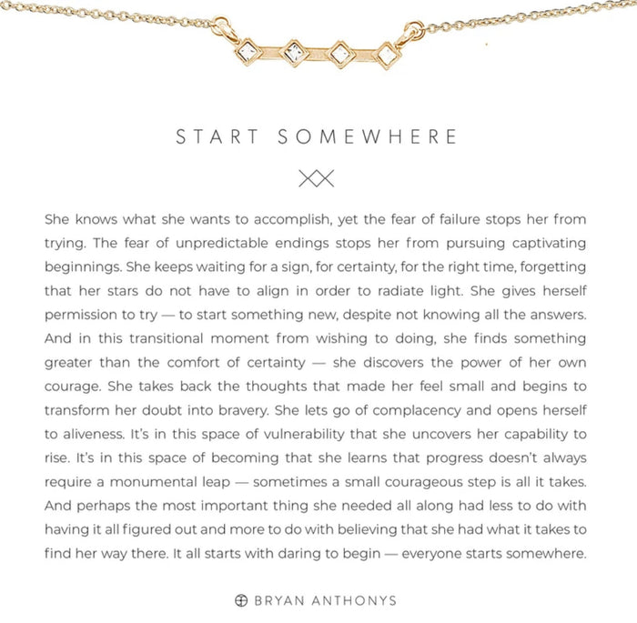Bryan Anthonys Start Somewhere Gold Necklace