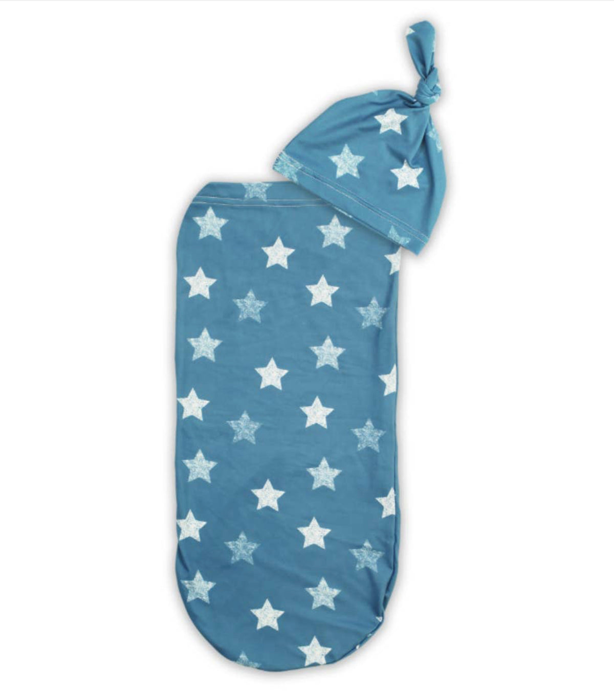 Cutie Cocoon™ Matching Cocoon & Hat Set - Blue Stars