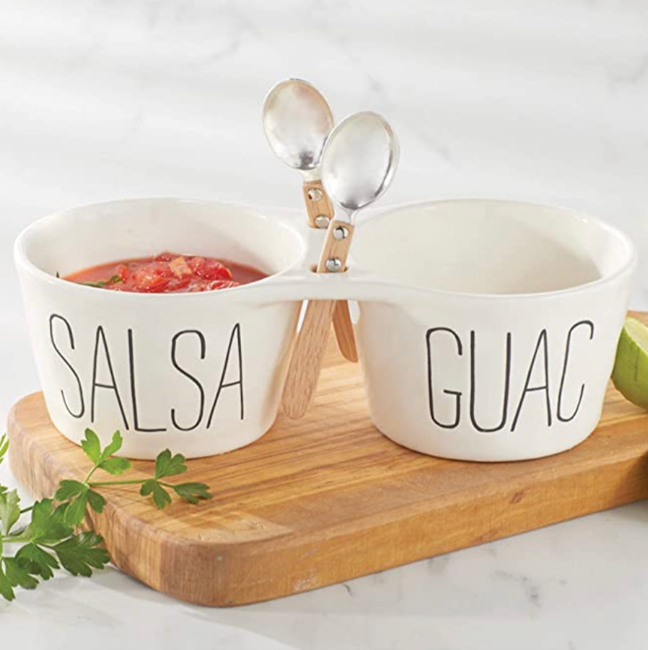 Mud Pie Salsa & Guac Double Dip Set