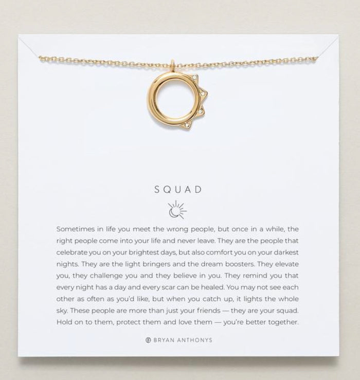 Bryan Anthonys Squad Best Friend Gold Necklace