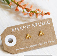 Amano Studio Gold Honey Bee Studs