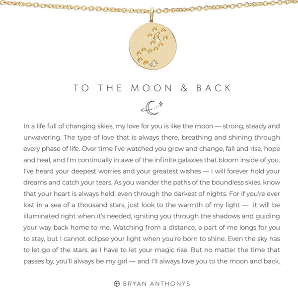 Bryan Anthonys To The Moon And Back Gold Necklace