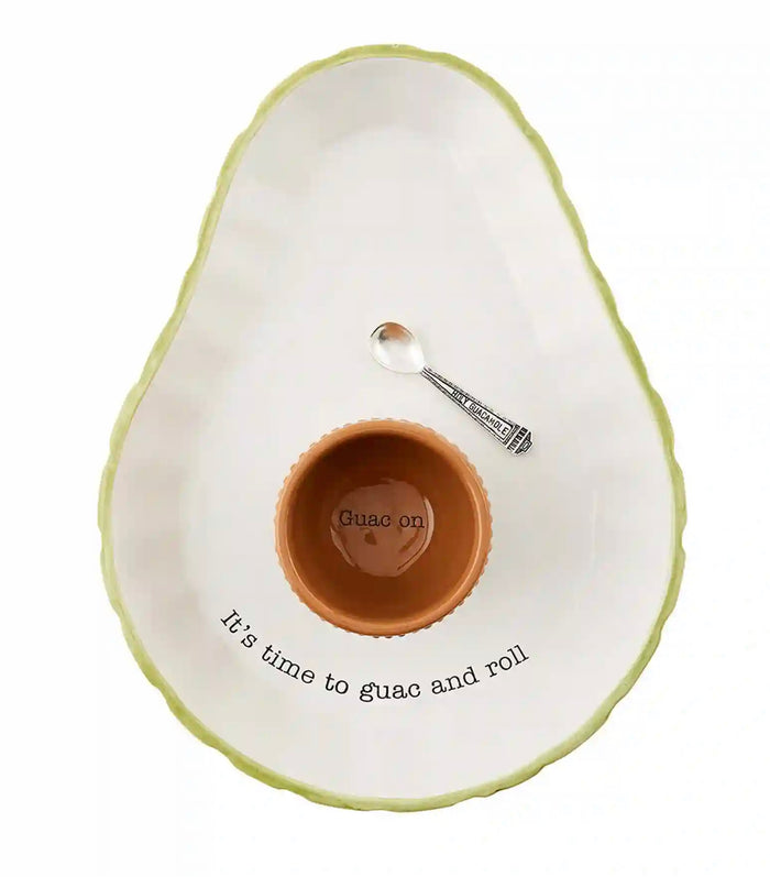 Mud Pie Avocado Chip & Dip Bowl Set