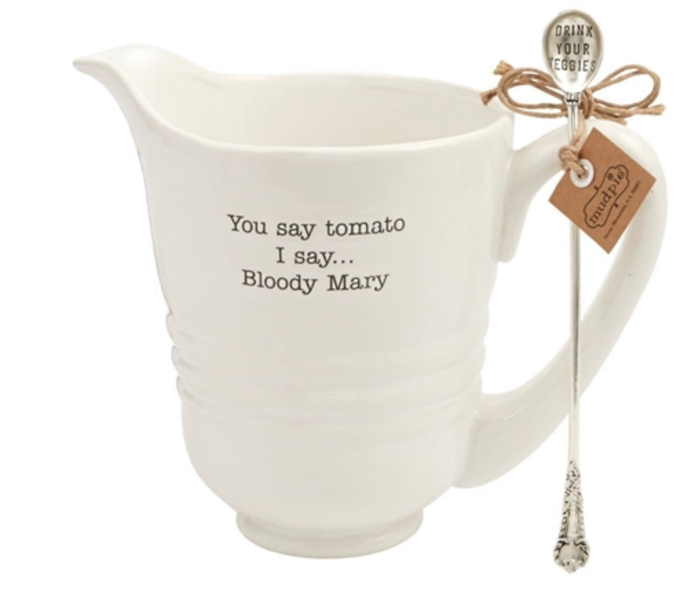 Mud Pie Bloody Mary Pitcher Set