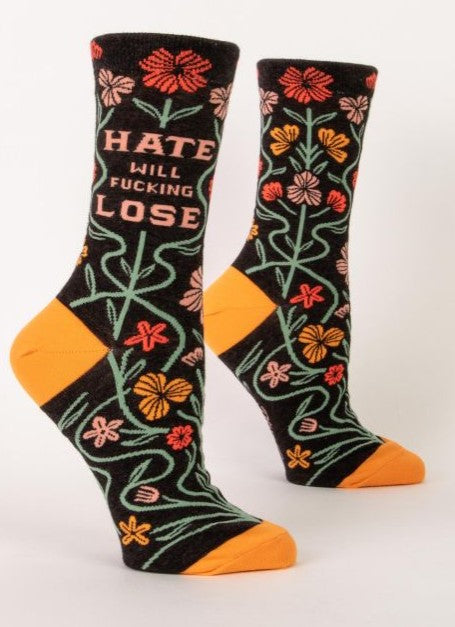"Blue Q" Women's Socks - Hate Will Fucking Lose - The Boutique at Fresh