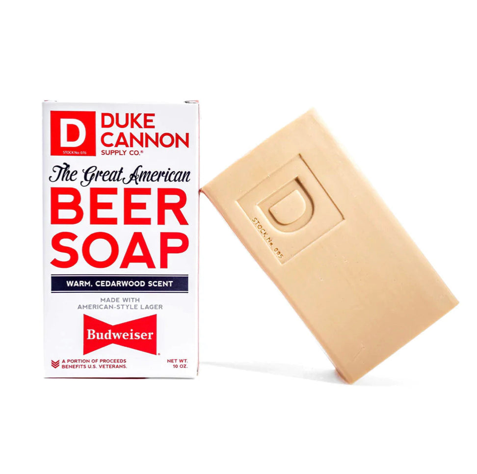 Duke Cannon Great American Beer Soap - Made With Budweiser