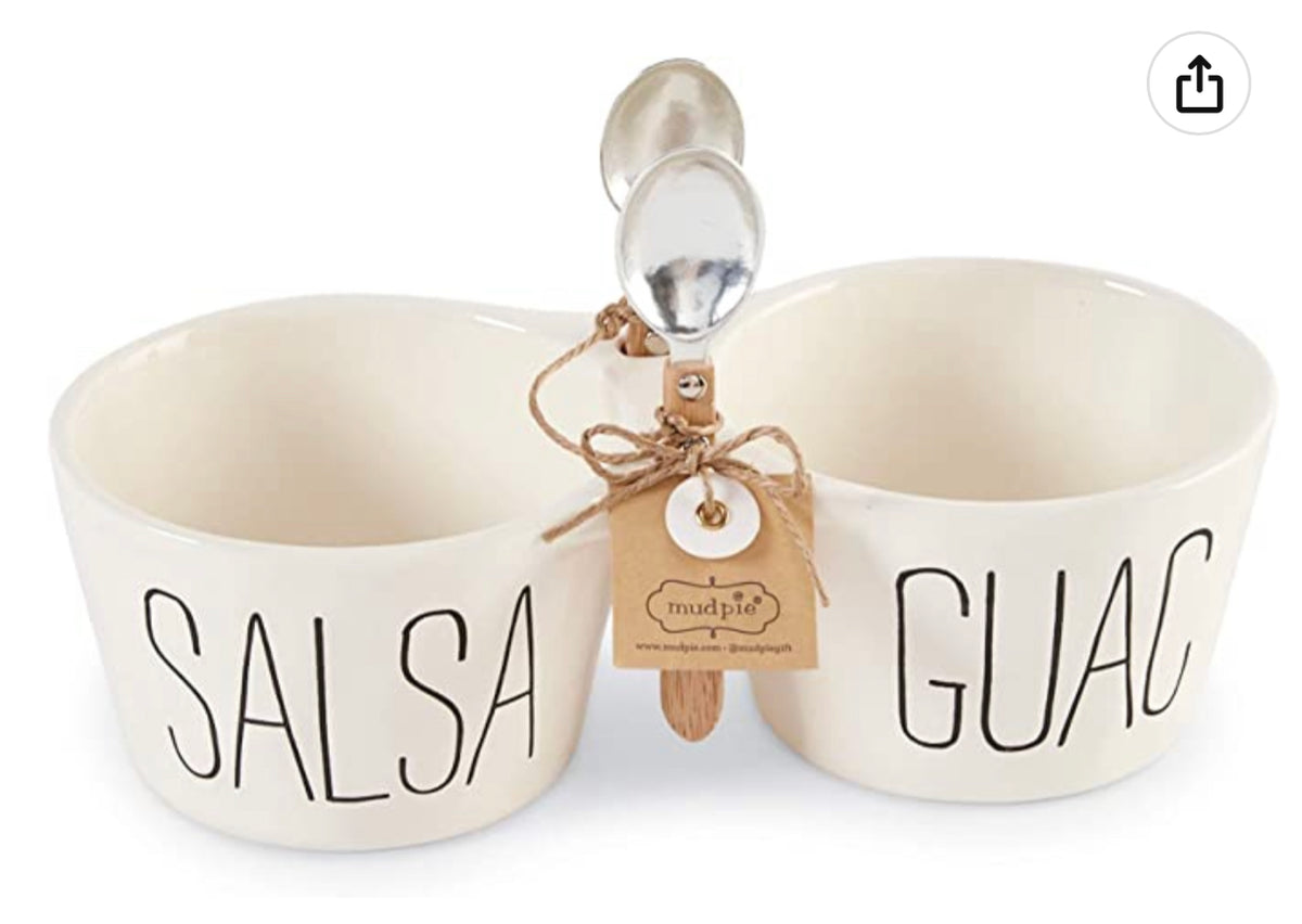 Mud Pie Salsa & Guac Double Dip Set