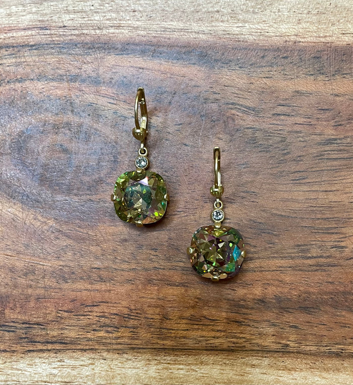 La Vie Parisienne By Catherine Popesco Purple Haze Crystal Earrings