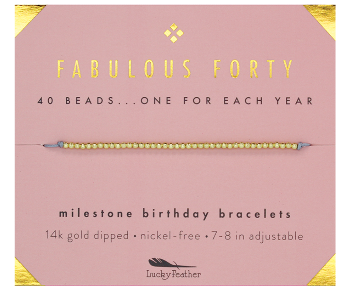 Lucky feather birthday online bracelet