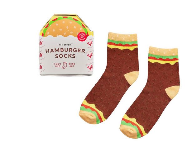 Suns Out Buns Out Hamburger Socks