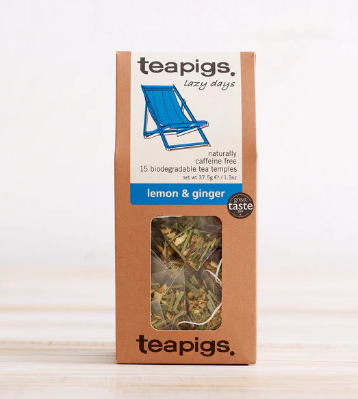 teapigs lemon & ginger lazy days