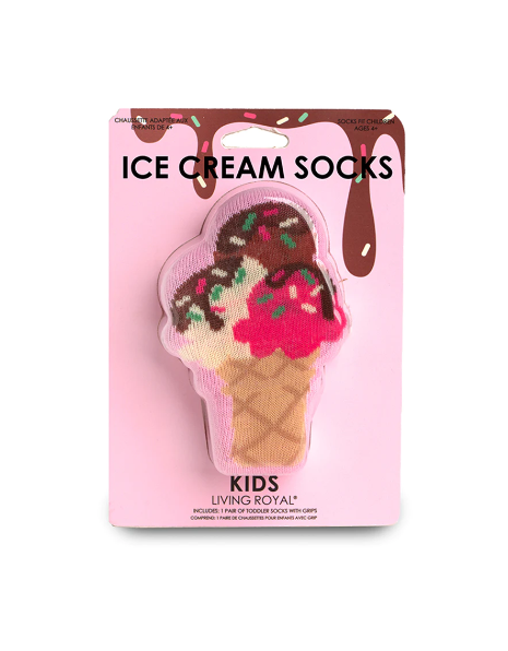 living royal kids 3d ice cream crew socks