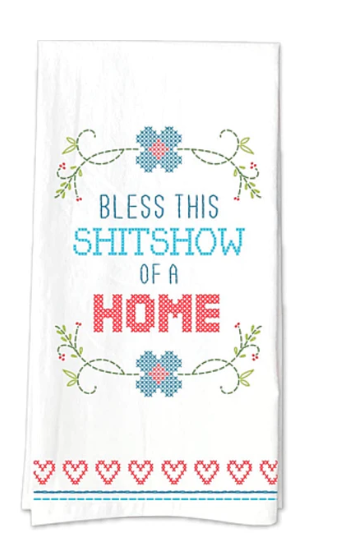 Bless This Shitshow Of A Home Tea Towel - Thumbnail 2