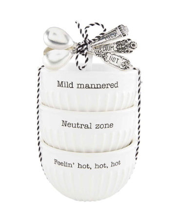 Mud Pie Mild, Medium & Hot Dip Bowl Set - The Boutique at Fresh