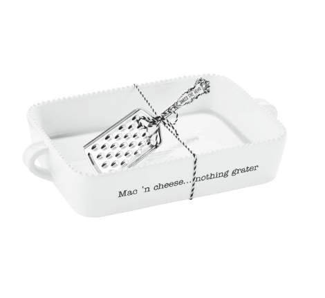 Mud Pie Nothin' Grater Mac and Cheese Dish Set - The Boutique at Fresh