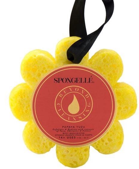 Spongelle Wildflower Papaya Yuzu Body Wash Infused Buffer