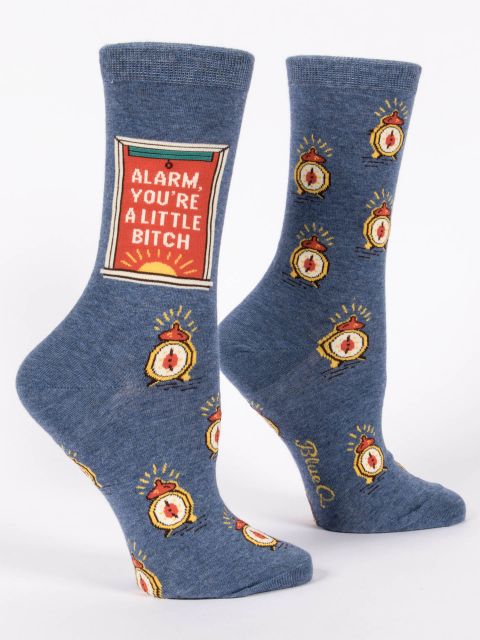 blue q womens socks alarm you're a little bitch