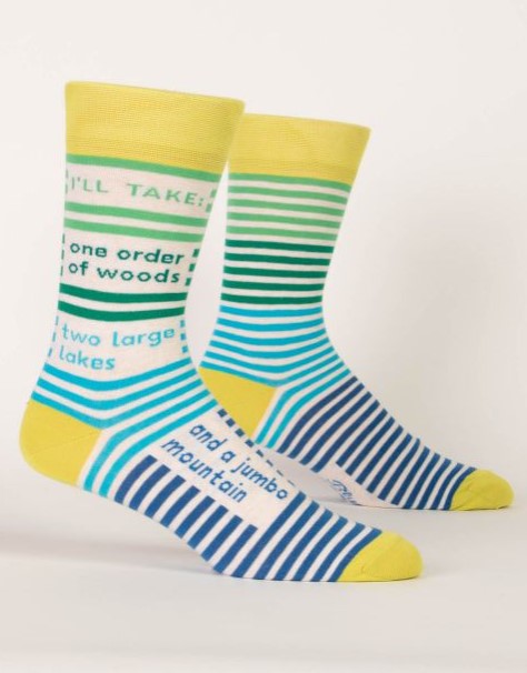 "Blue Q" Men's Socks - I'll Take One Order Of Woods ... - The Boutique at Fresh