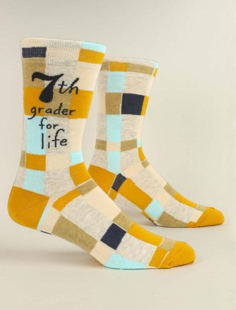 Blue Q Men's Socks 7th Grader For Life - The Boutique at Fresh