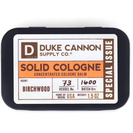 duke cannon solid cologne birchwood